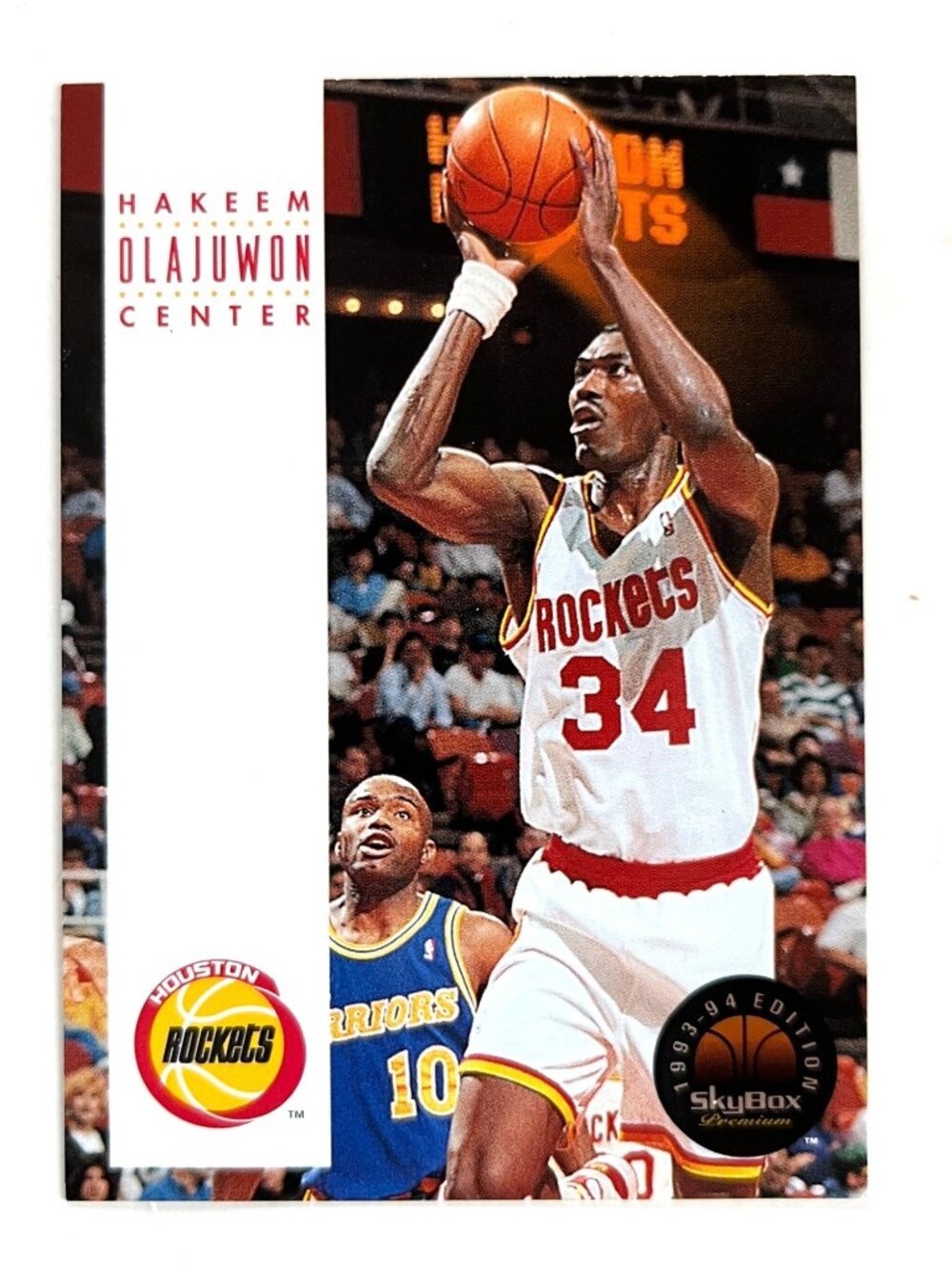 SkyBox Basketball 1993  Premium Card #81 Hakeem Olajuwon Houston Rockets S65